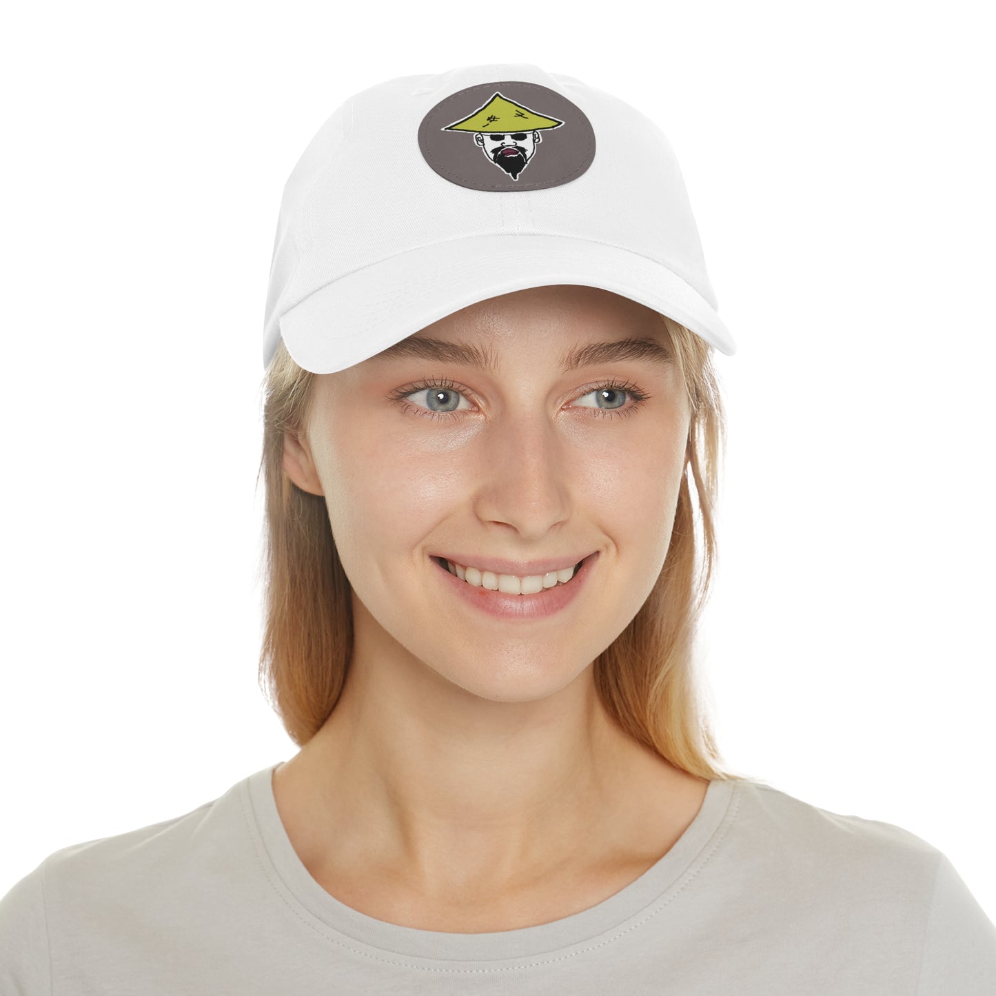 TROL Dad Hat with Leather Patch (Round)