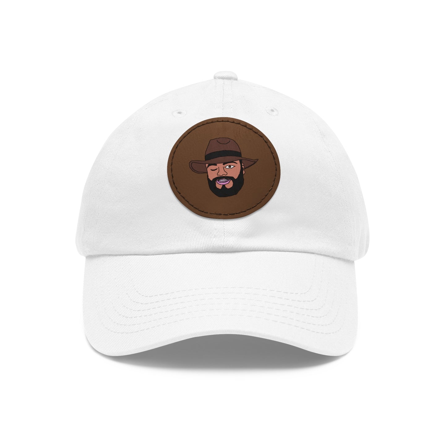 TROL Dad Hat with Leather Patch (Round)