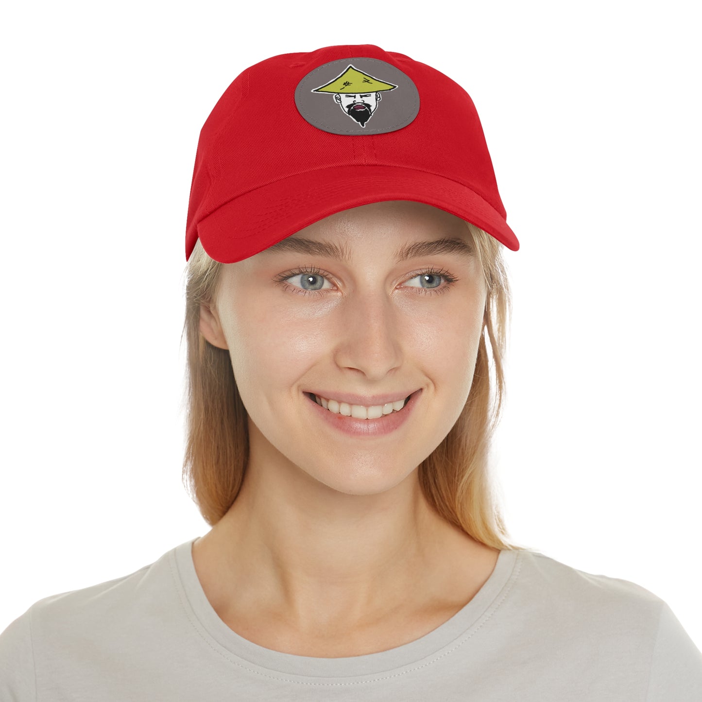 TROL Dad Hat with Leather Patch (Round)