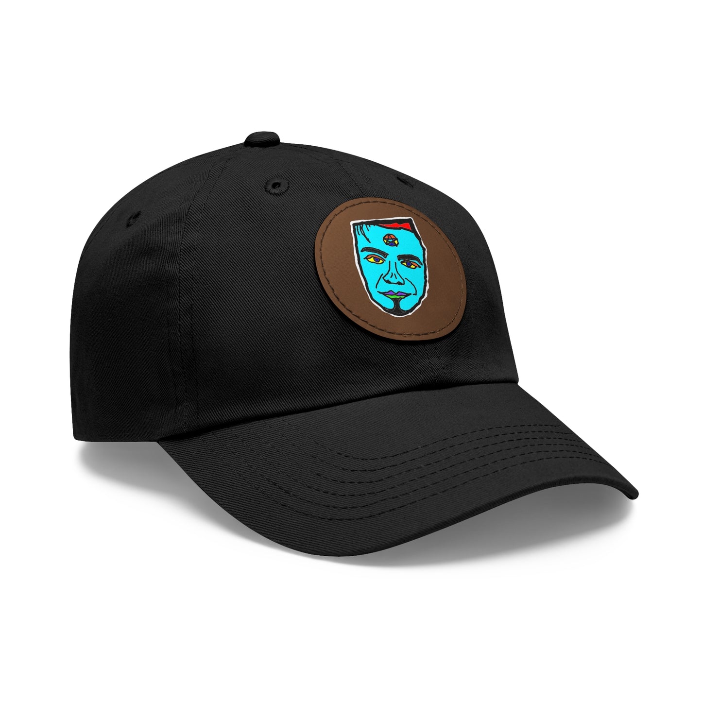 TROL Dad Hat with Leather Patch (Round)