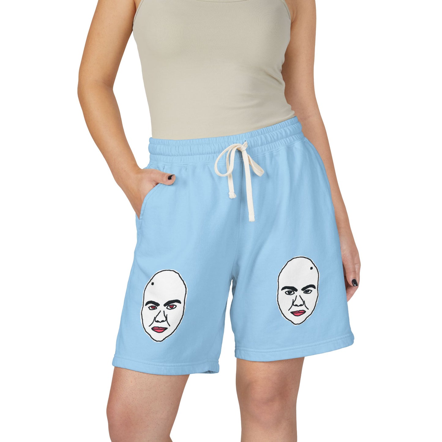 TROL Unisex Garment-Dyed Lightweight Fleece Sweat Shorts