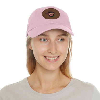 TROL Dad Hat with Leather Patch (Round)