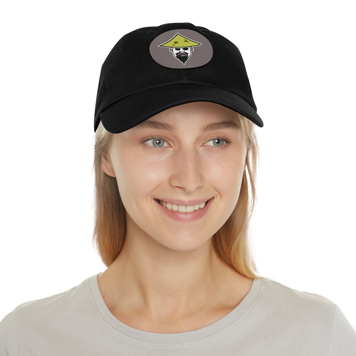 TROL Dad Hat with Leather Patch (Round)