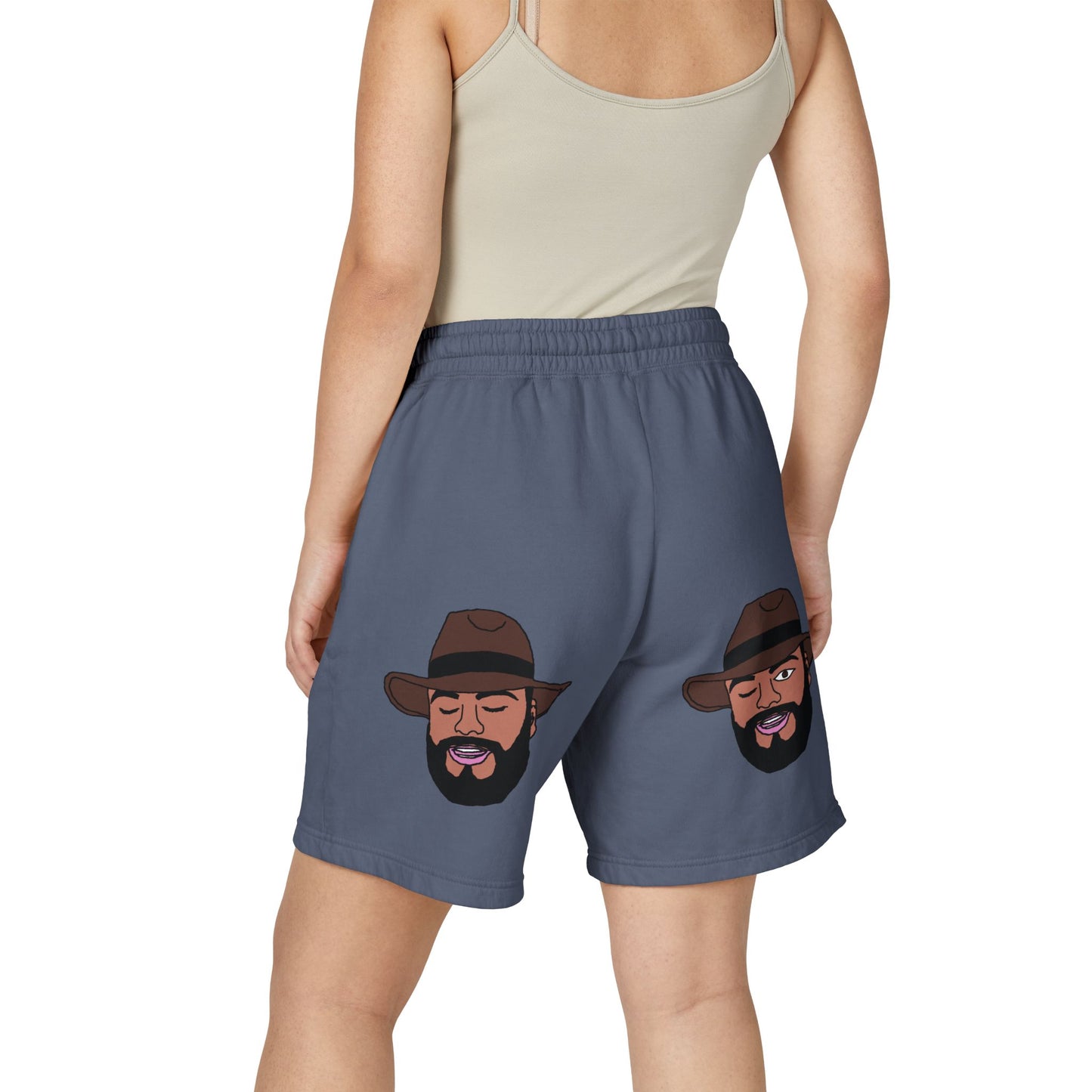 TROL Unisex Garment-Dyed Lightweight Fleece Sweat Shorts
