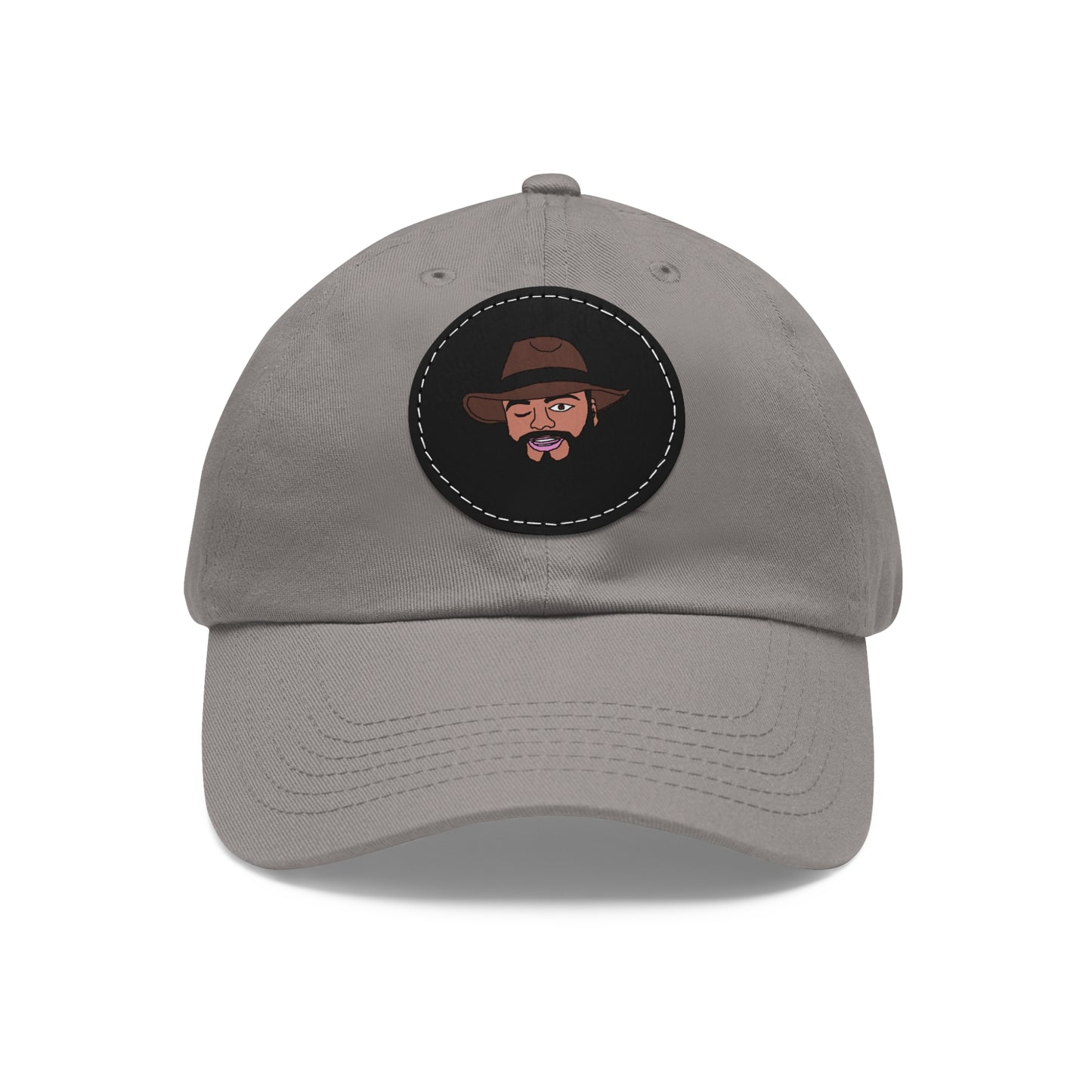 TROL Dad Hat with Leather Patch (Round)