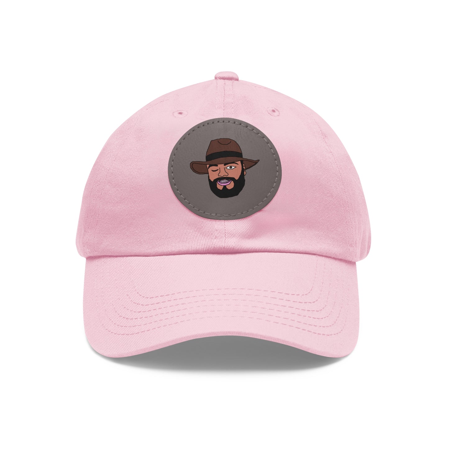 TROL Dad Hat with Leather Patch (Round)