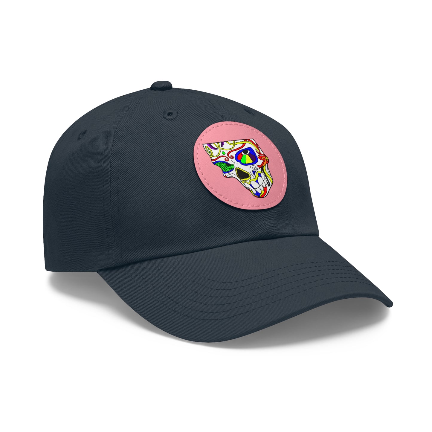 TROL Dad Hat with Leather Patch (Round)