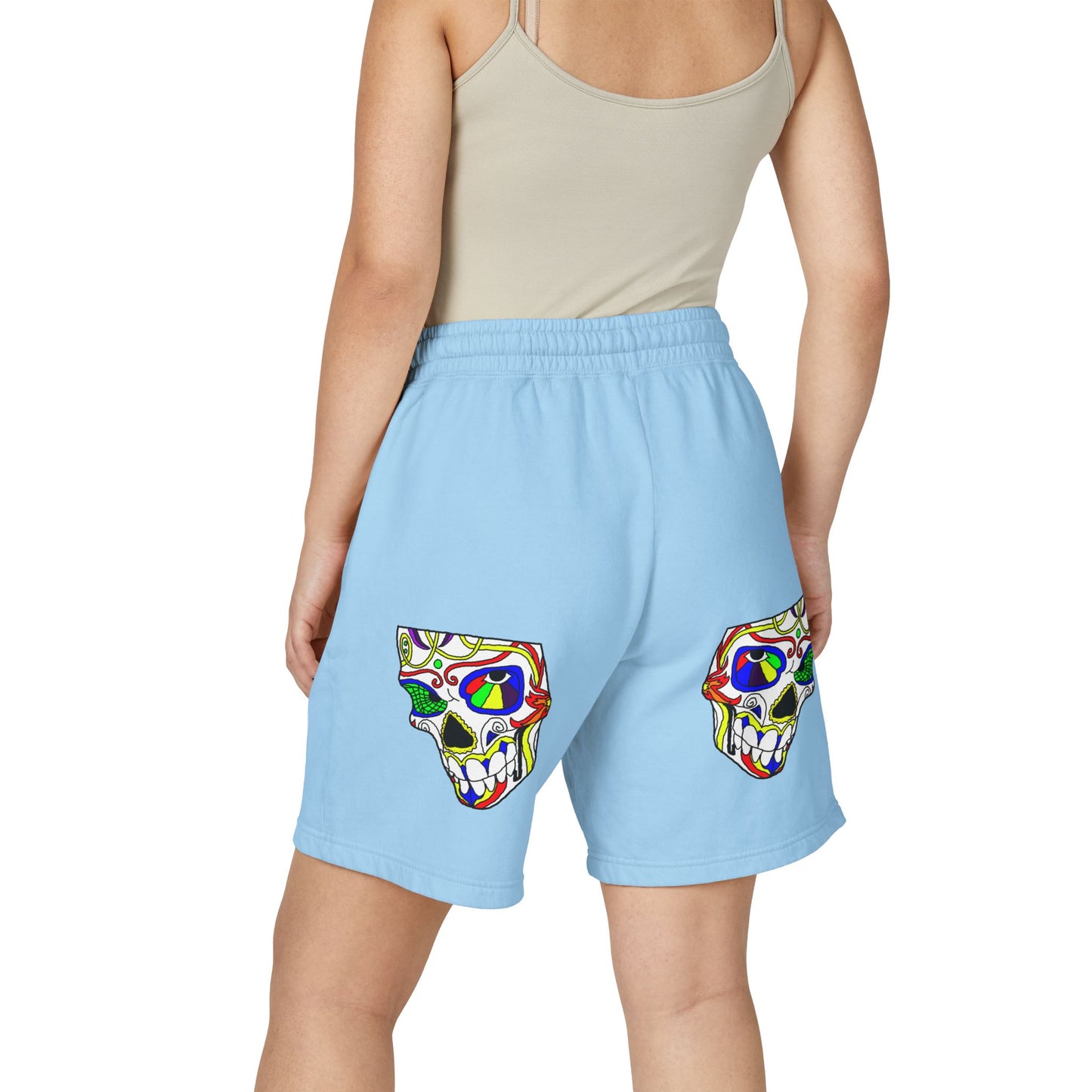 TROL Unisex Garment-Dyed Lightweight Fleece Sweat Shorts