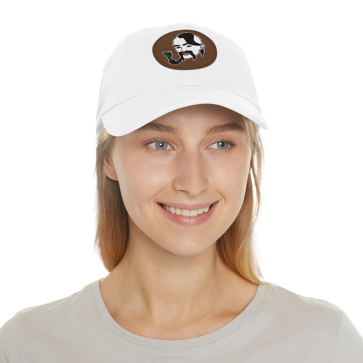 TROL Dad Hat with Leather Patch (Round)