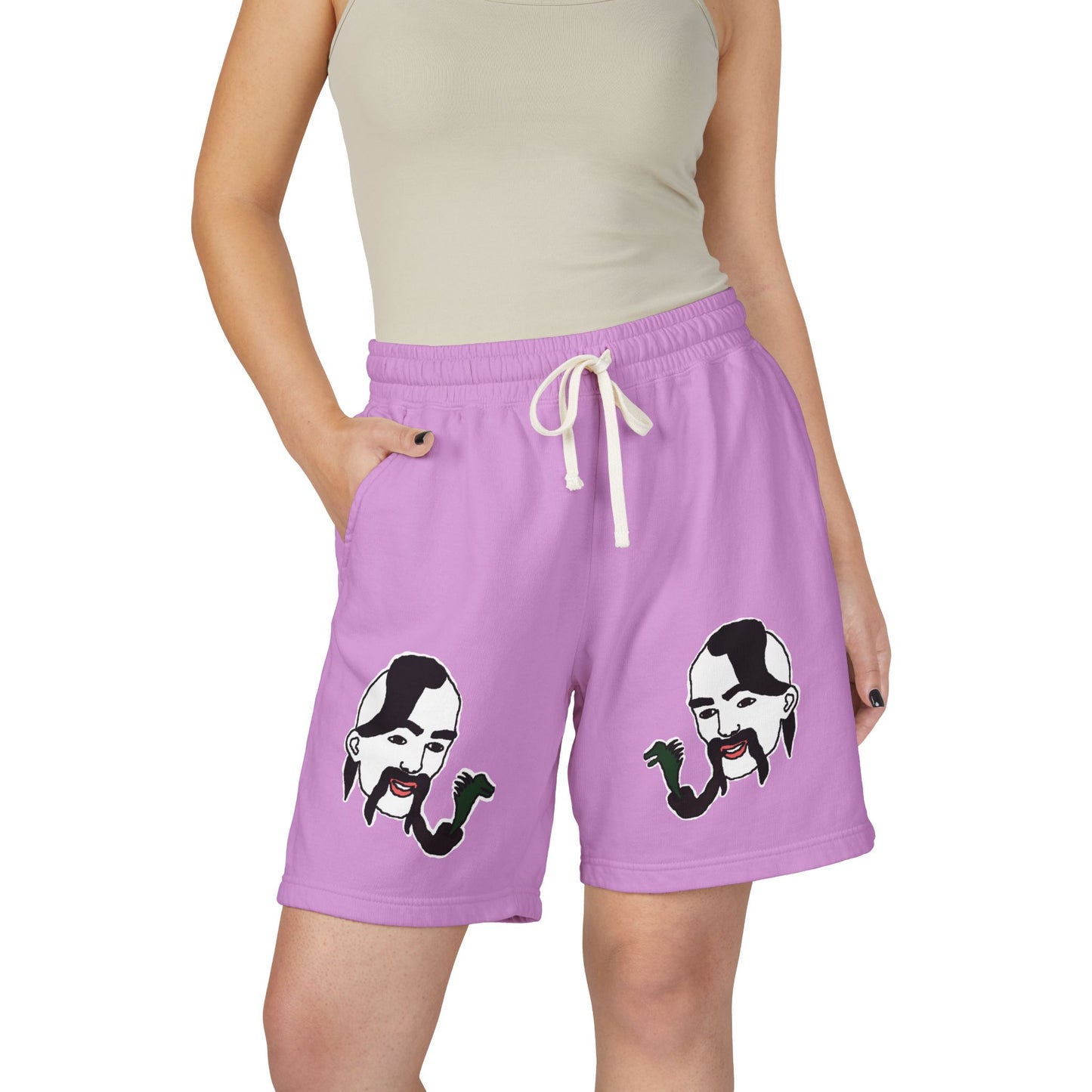 TROL Unisex Garment-Dyed Lightweight Fleece Sweat Shorts