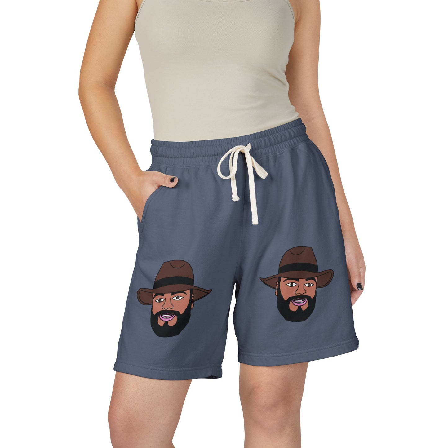 TROL Unisex Garment-Dyed Lightweight Fleece Sweat Shorts