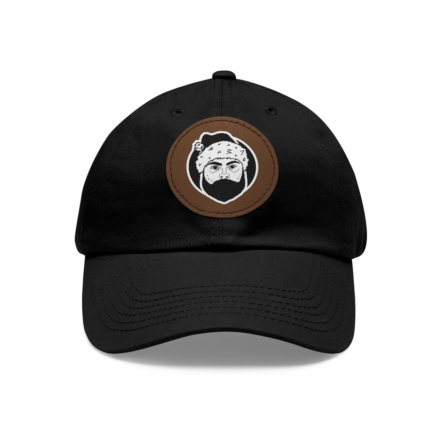 TROL Dad Hat with Leather Patch (Round)