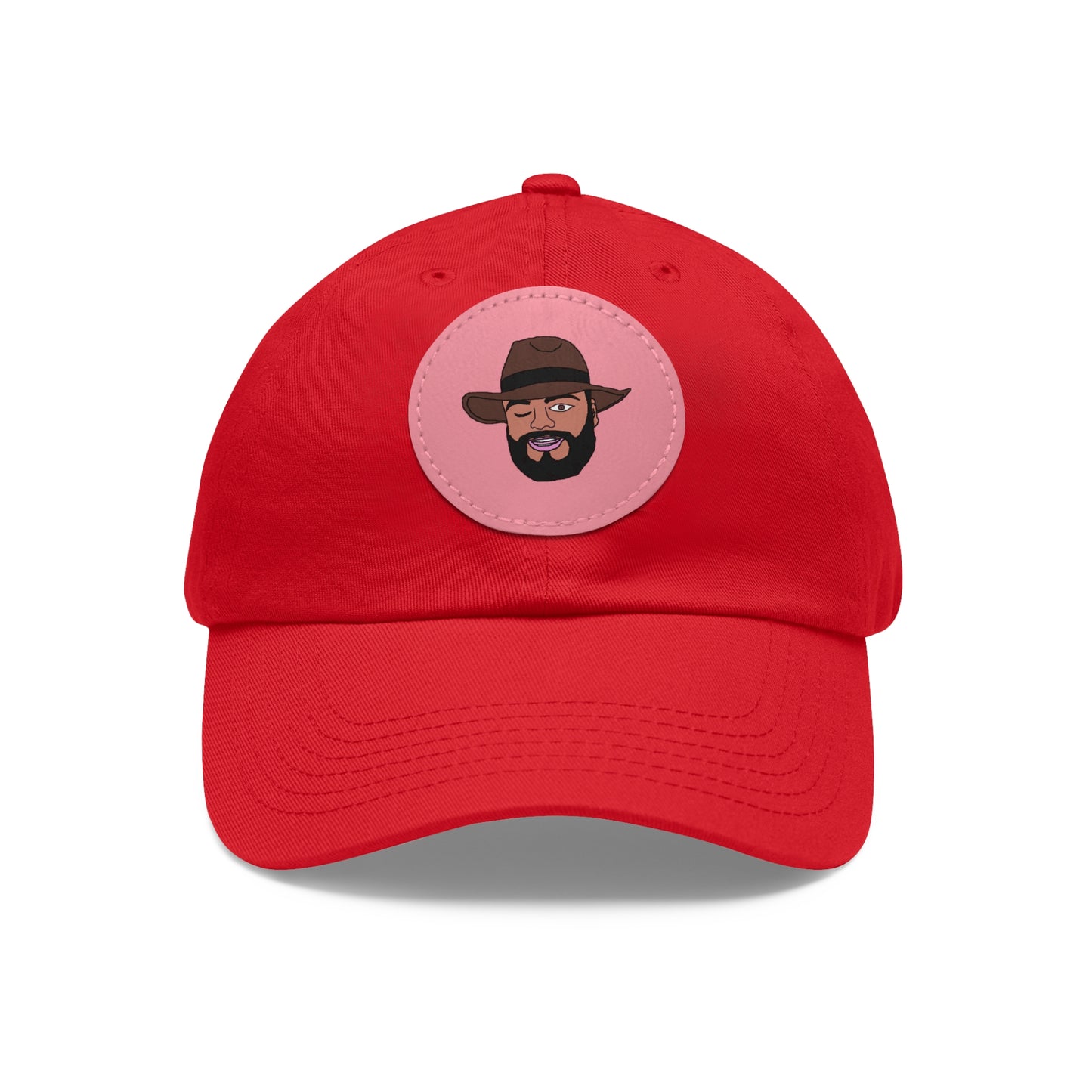 TROL Dad Hat with Leather Patch (Round)