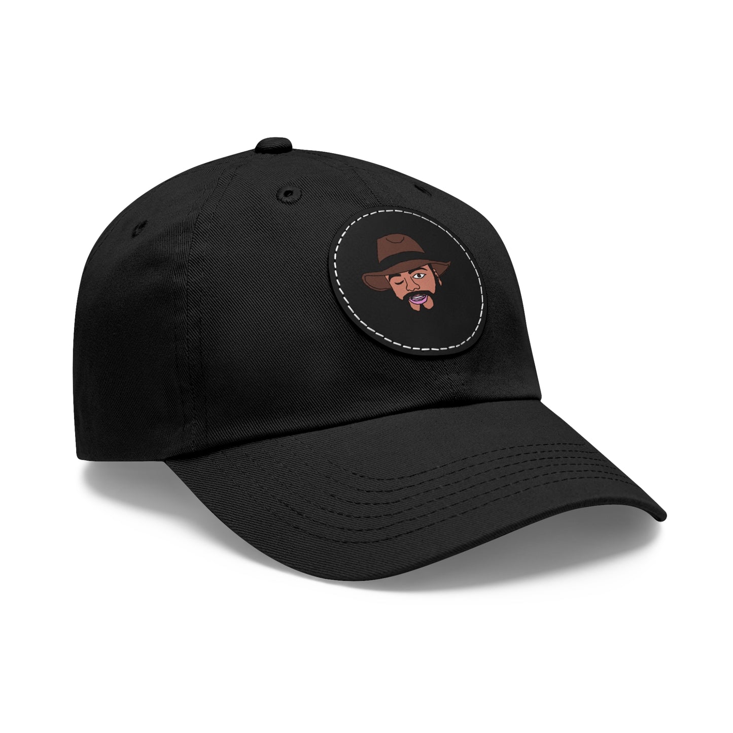 TROL Dad Hat with Leather Patch (Round)