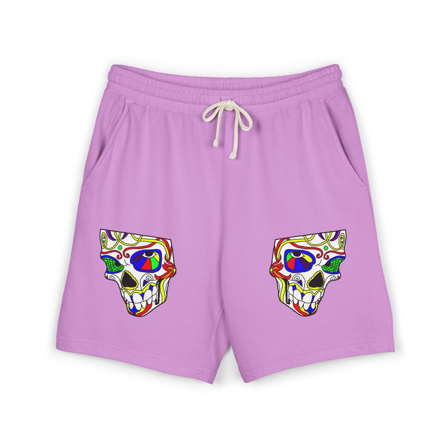 TROL Unisex Garment-Dyed Lightweight Fleece Sweat Shorts