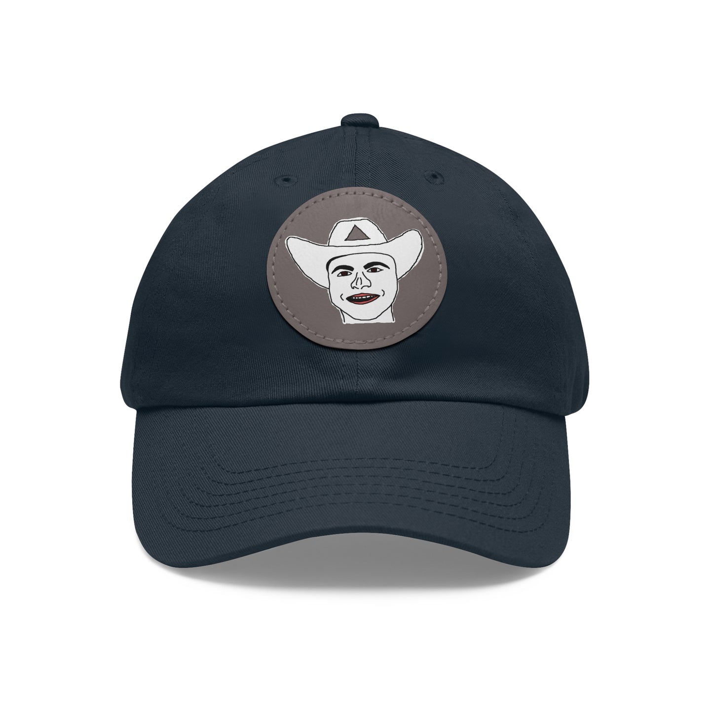 TROL Dad Hat with Leather Patch (Round)