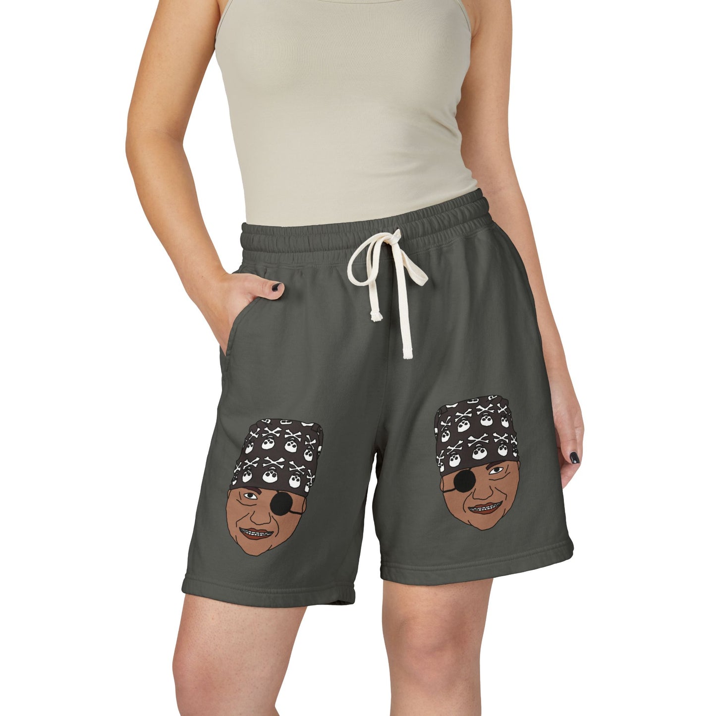 TROL Unisex Garment-Dyed Lightweight Fleece Sweat Shorts