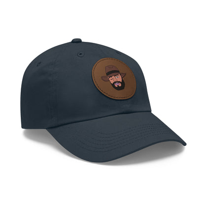 TROL Dad Hat with Leather Patch (Round)
