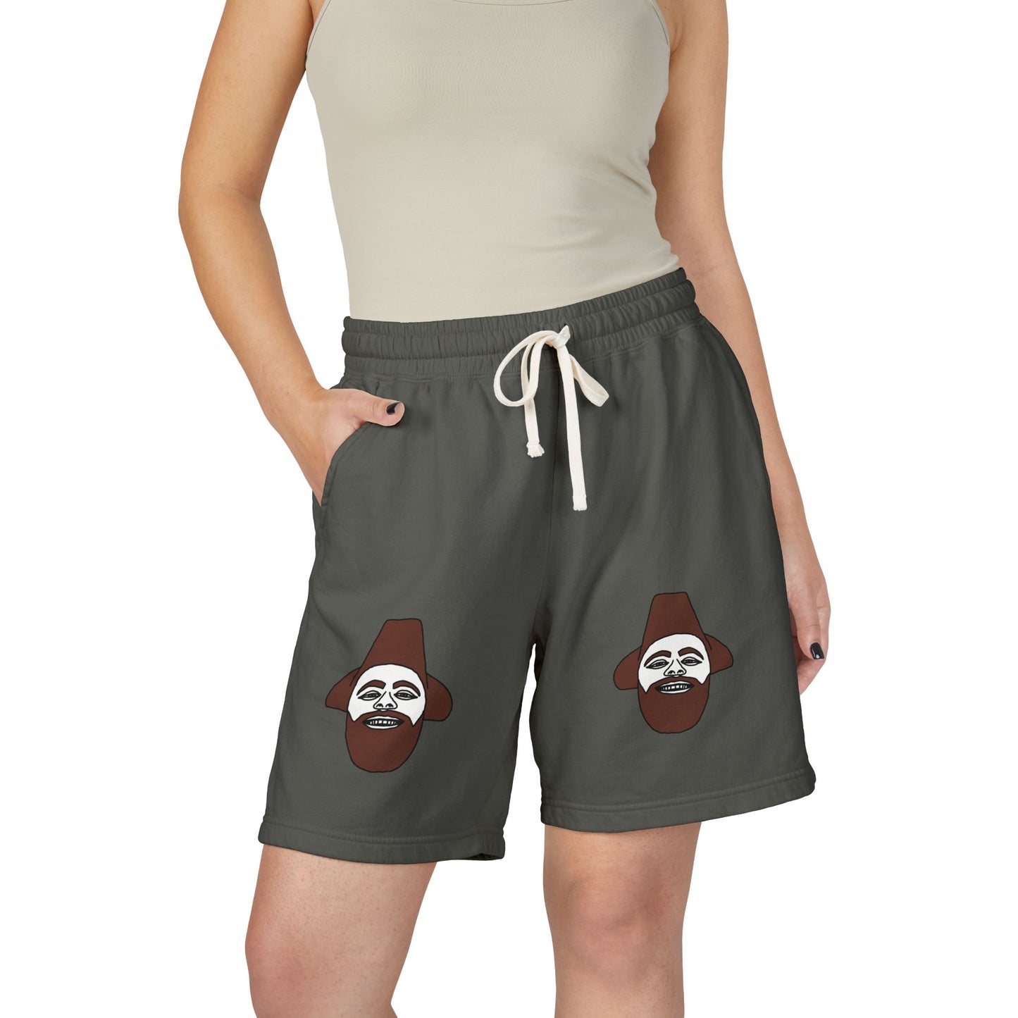 TROL Unisex Garment-Dyed Lightweight Fleece Sweat Shorts
