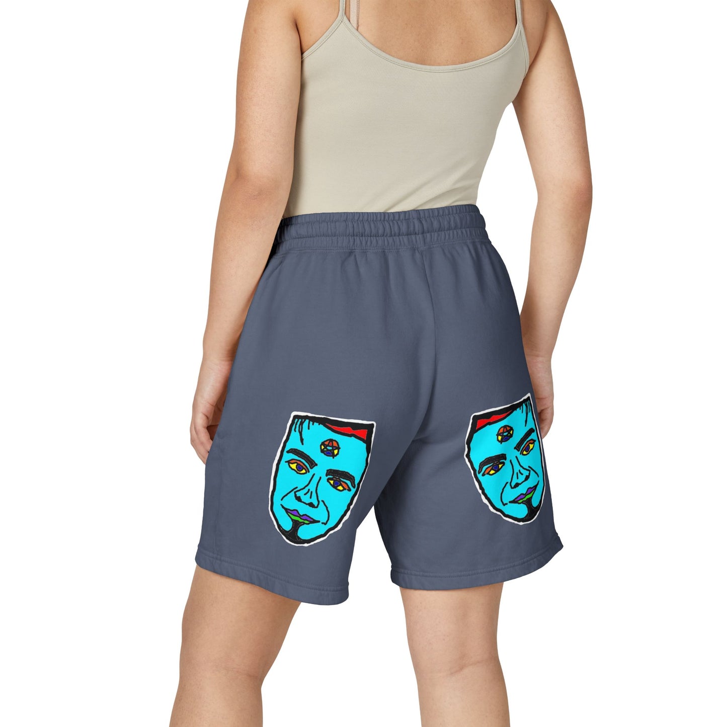 TROL Unisex Garment-Dyed Lightweight Fleece Sweat Shorts