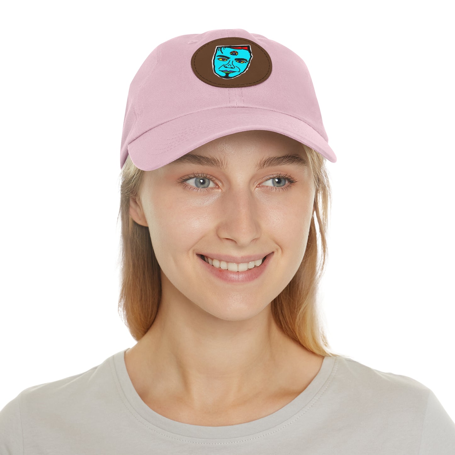 TROL Dad Hat with Leather Patch (Round)