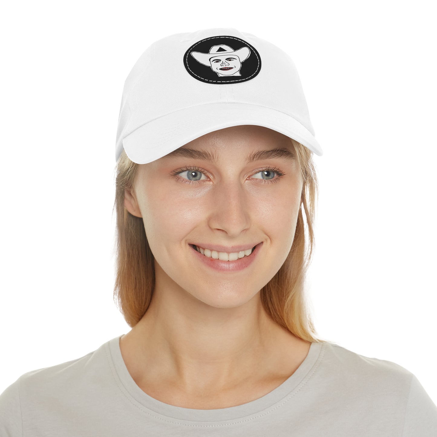 TROL Dad Hat with Leather Patch (Round)