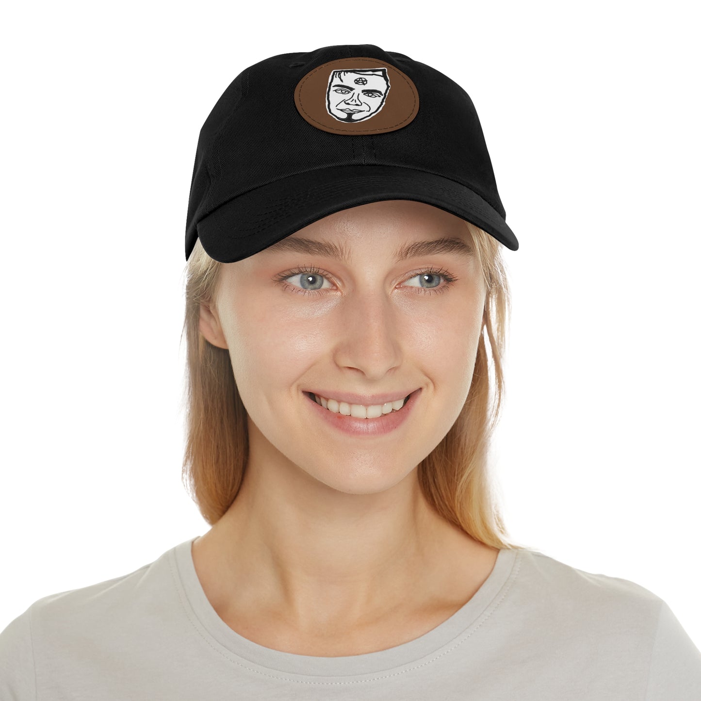 TROL Dad Hat with Leather Patch (Round)