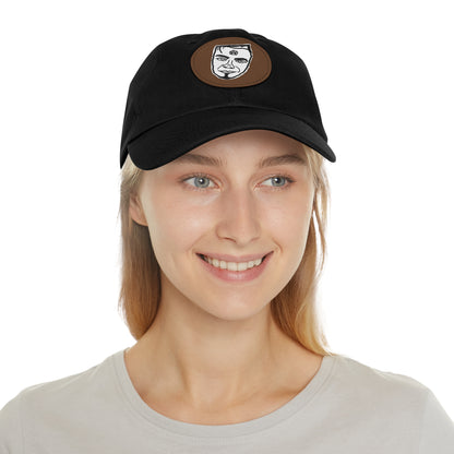 TROL Dad Hat with Leather Patch (Round)