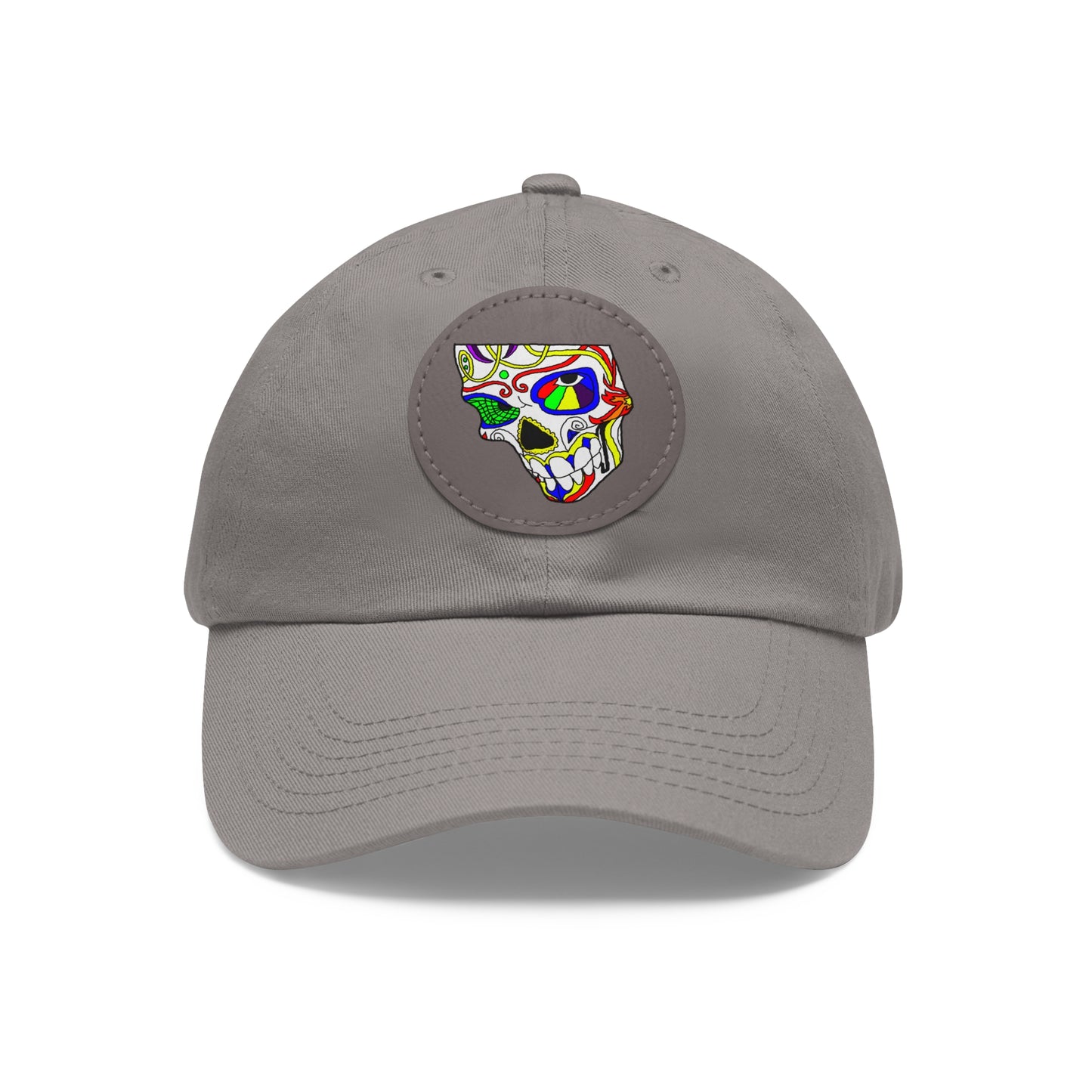 TROL Dad Hat with Leather Patch (Round)