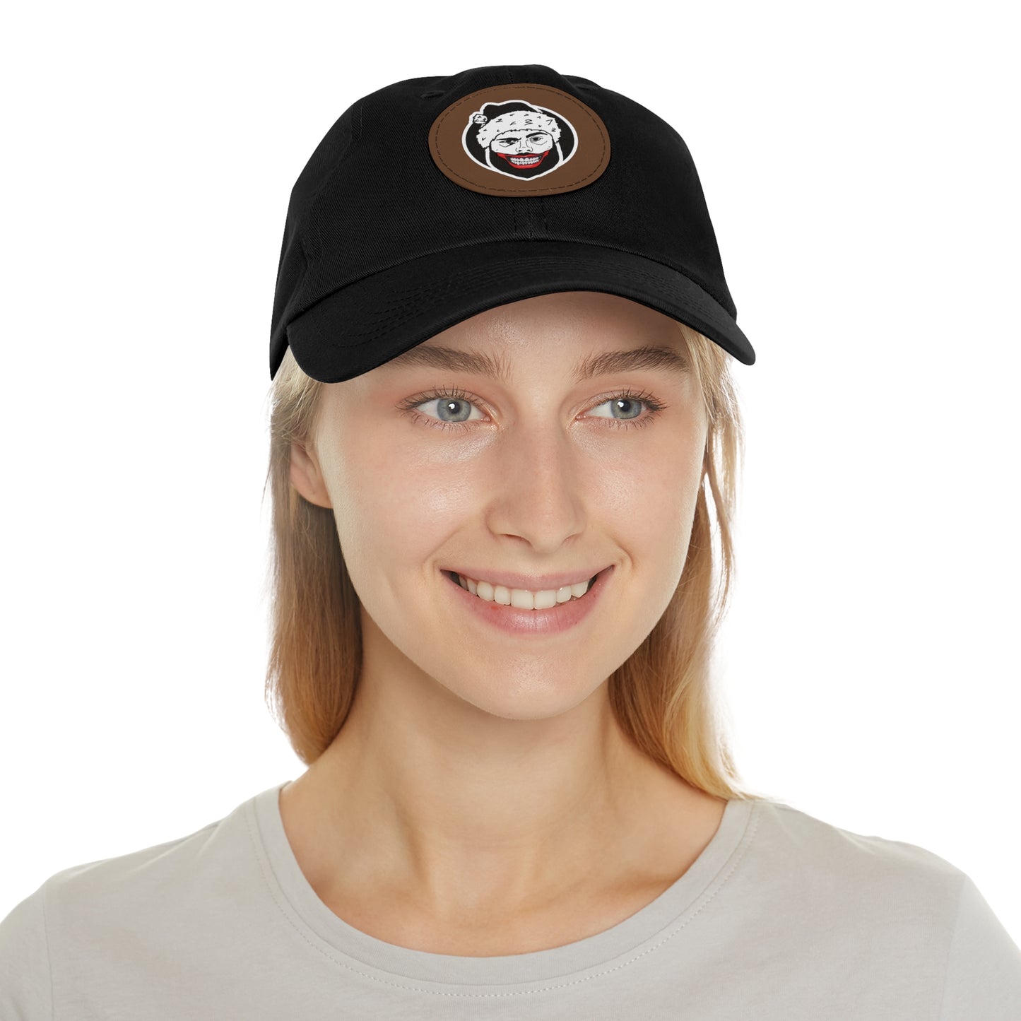 TROL Dad Hat with Leather Patch (Round)