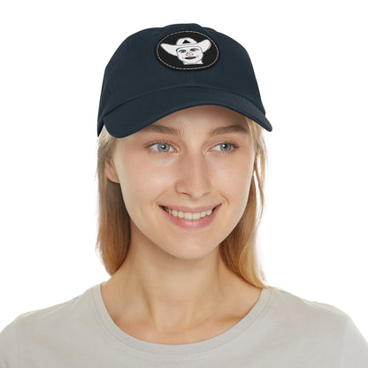 TROL Dad Hat with Leather Patch (Round)