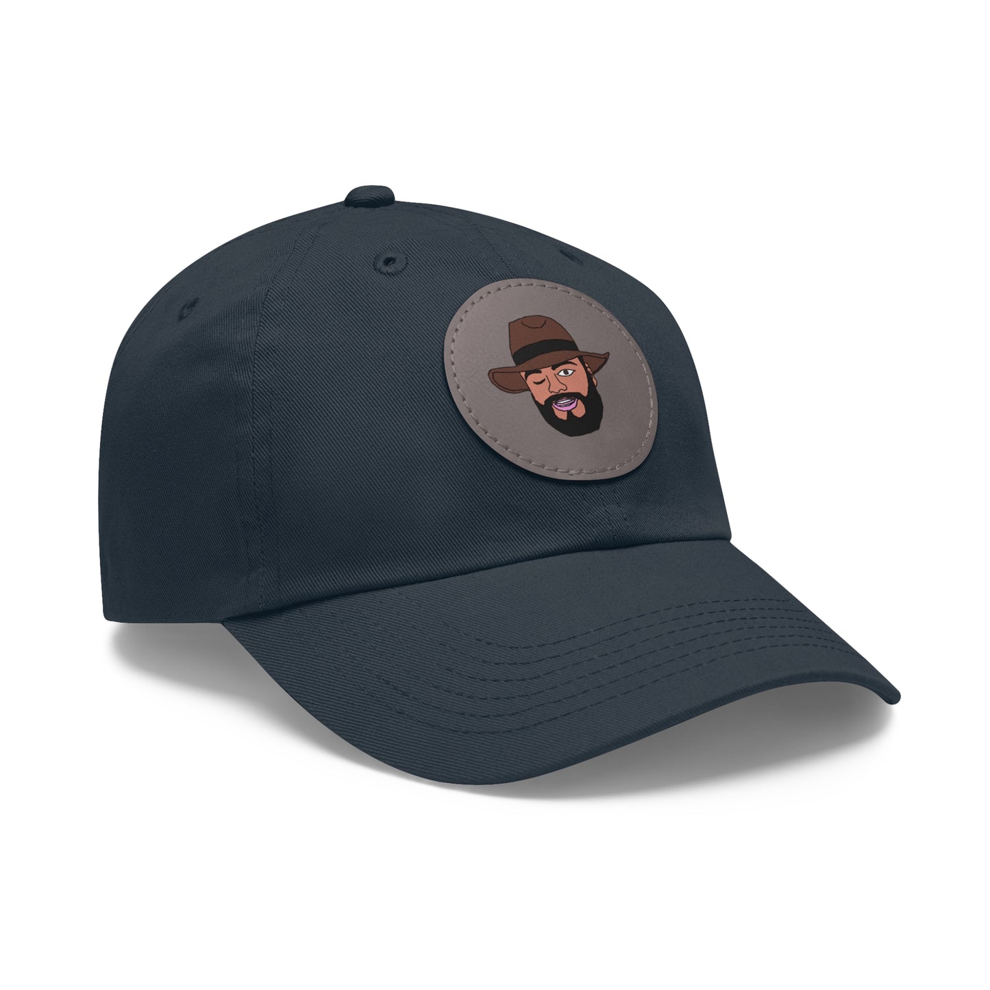 TROL Dad Hat with Leather Patch (Round)