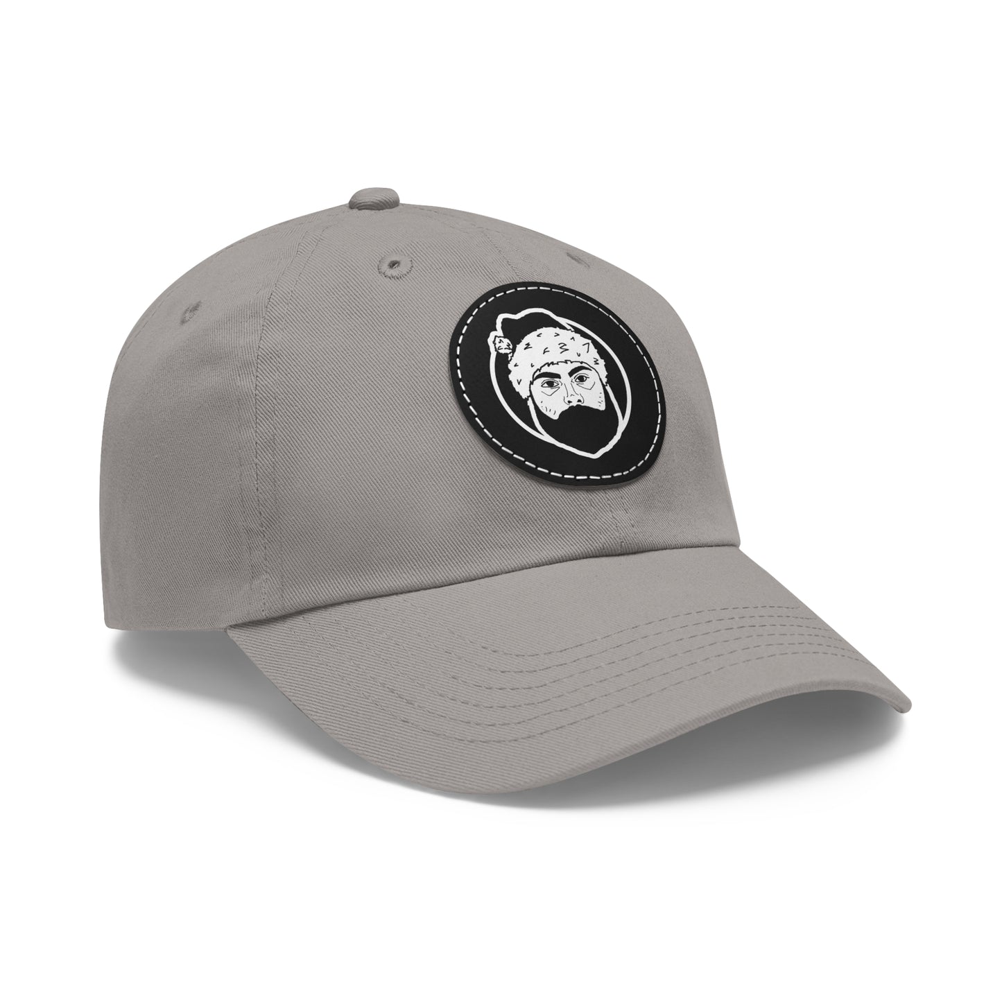 TROL Dad Hat with Leather Patch (Round)