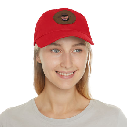 TROL Dad Hat with Leather Patch (Round)