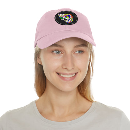 TROL Dad Hat with Leather Patch (Round)