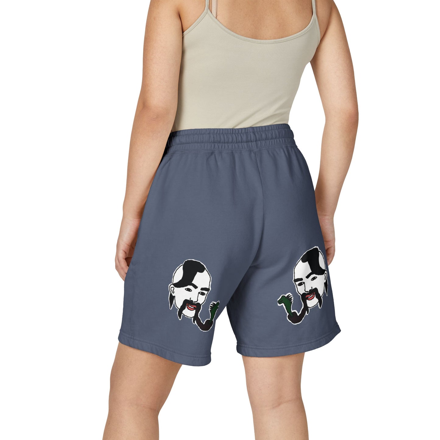 TROL Unisex Garment-Dyed Lightweight Fleece Sweat Shorts