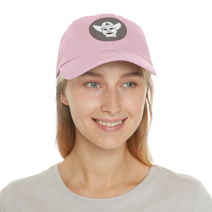 TROL Dad Hat with Leather Patch (Round)