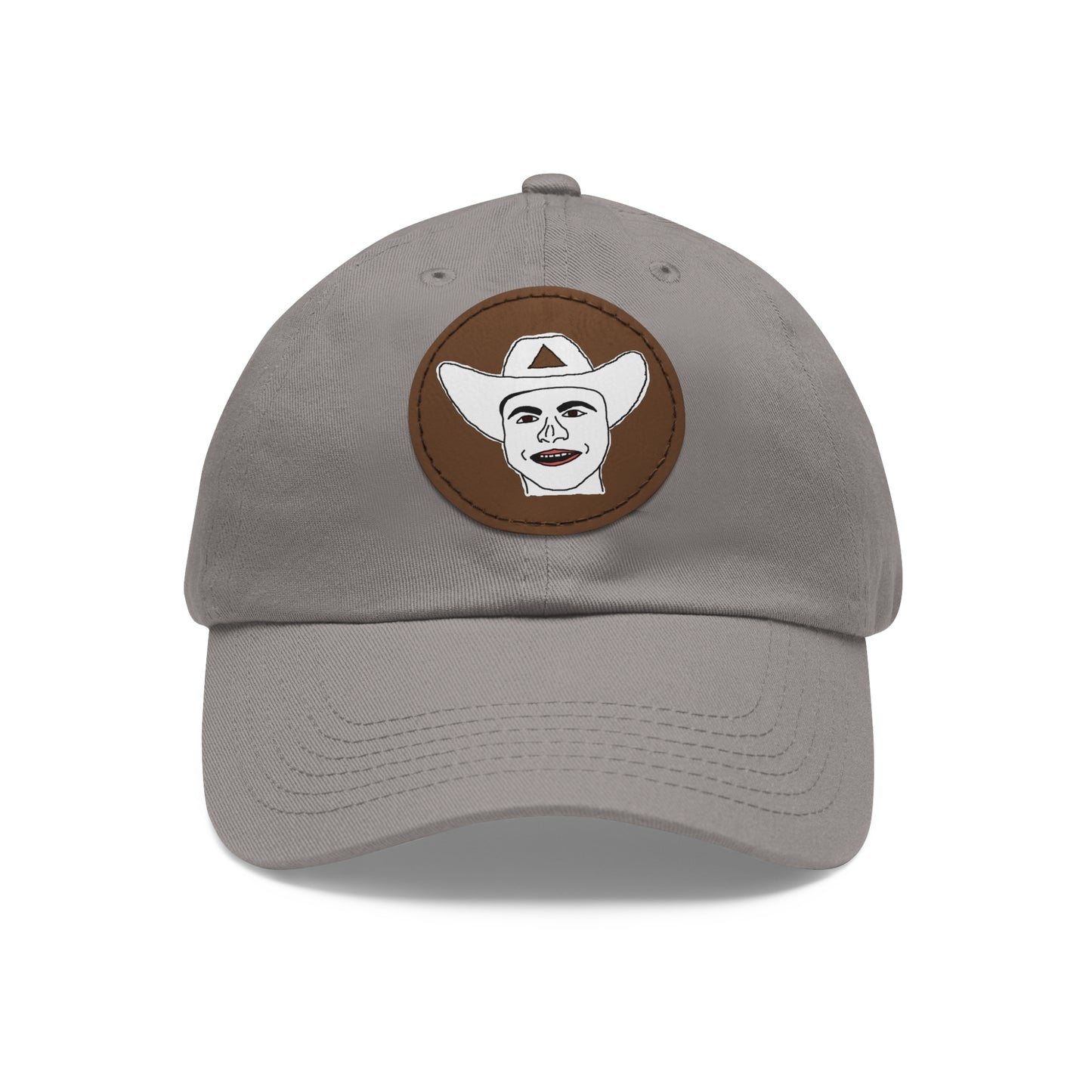 TROL Dad Hat with Leather Patch (Round)