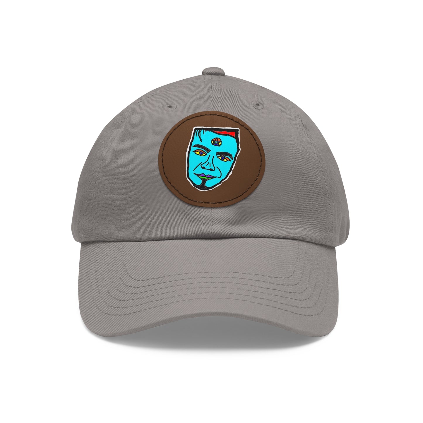 TROL Dad Hat with Leather Patch (Round)