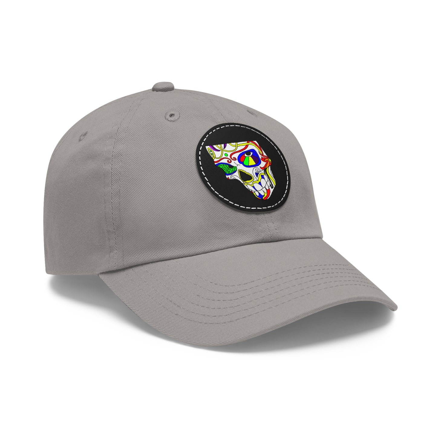TROL Dad Hat with Leather Patch (Round)