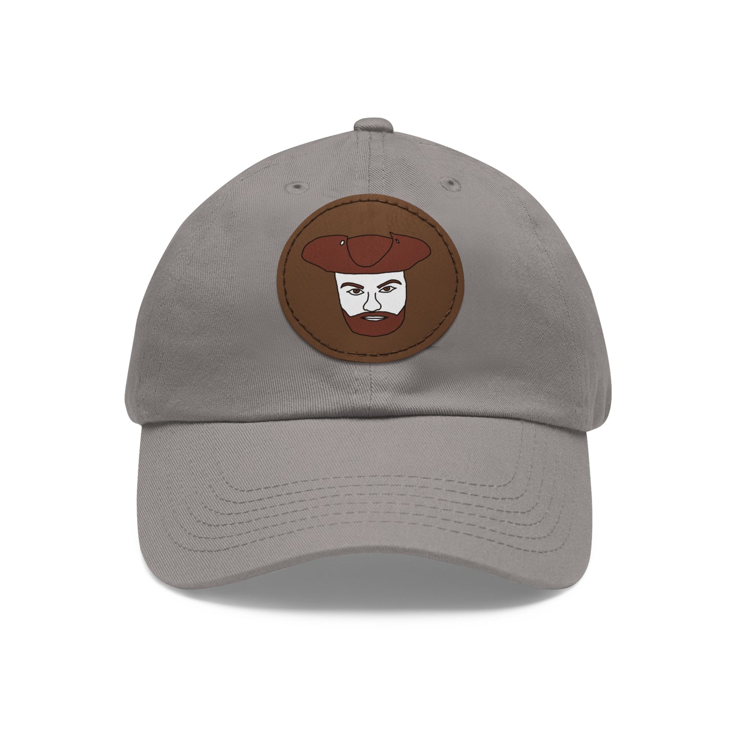 TROL Dad Hat with Leather Patch (Round)