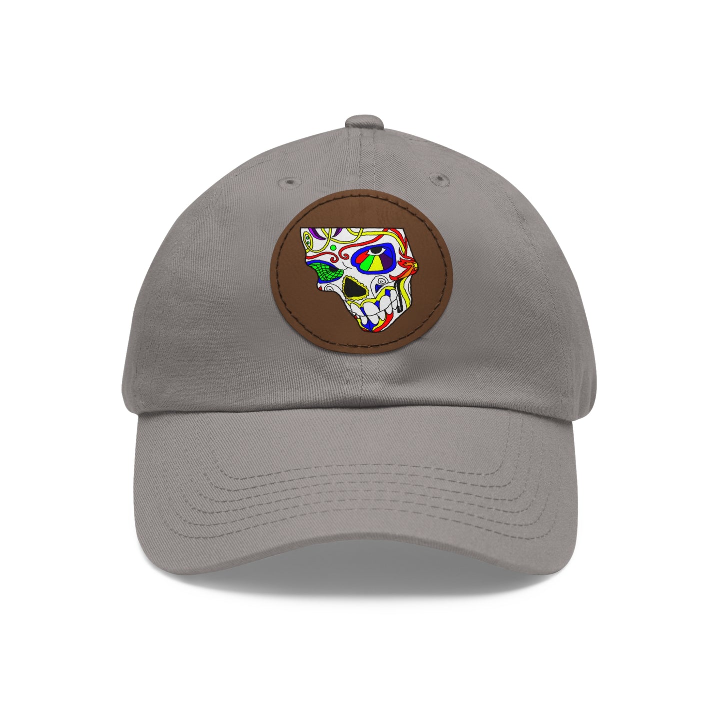 TROL Dad Hat with Leather Patch (Round)
