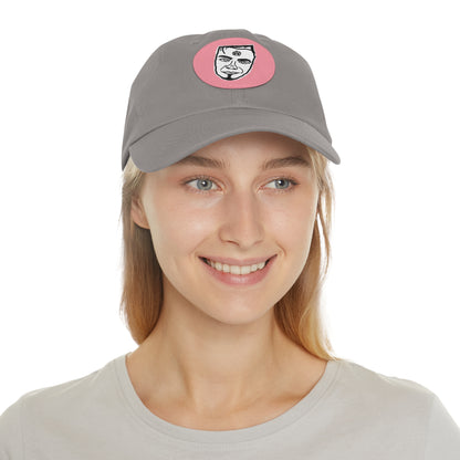 TROL Dad Hat with Leather Patch (Round)