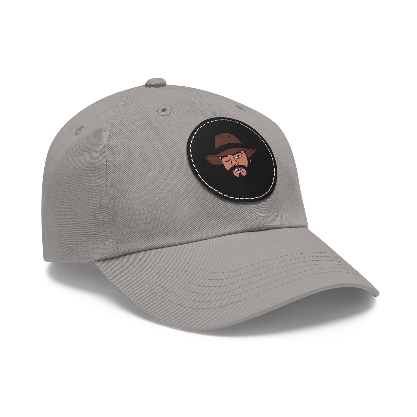 TROL Dad Hat with Leather Patch (Round)