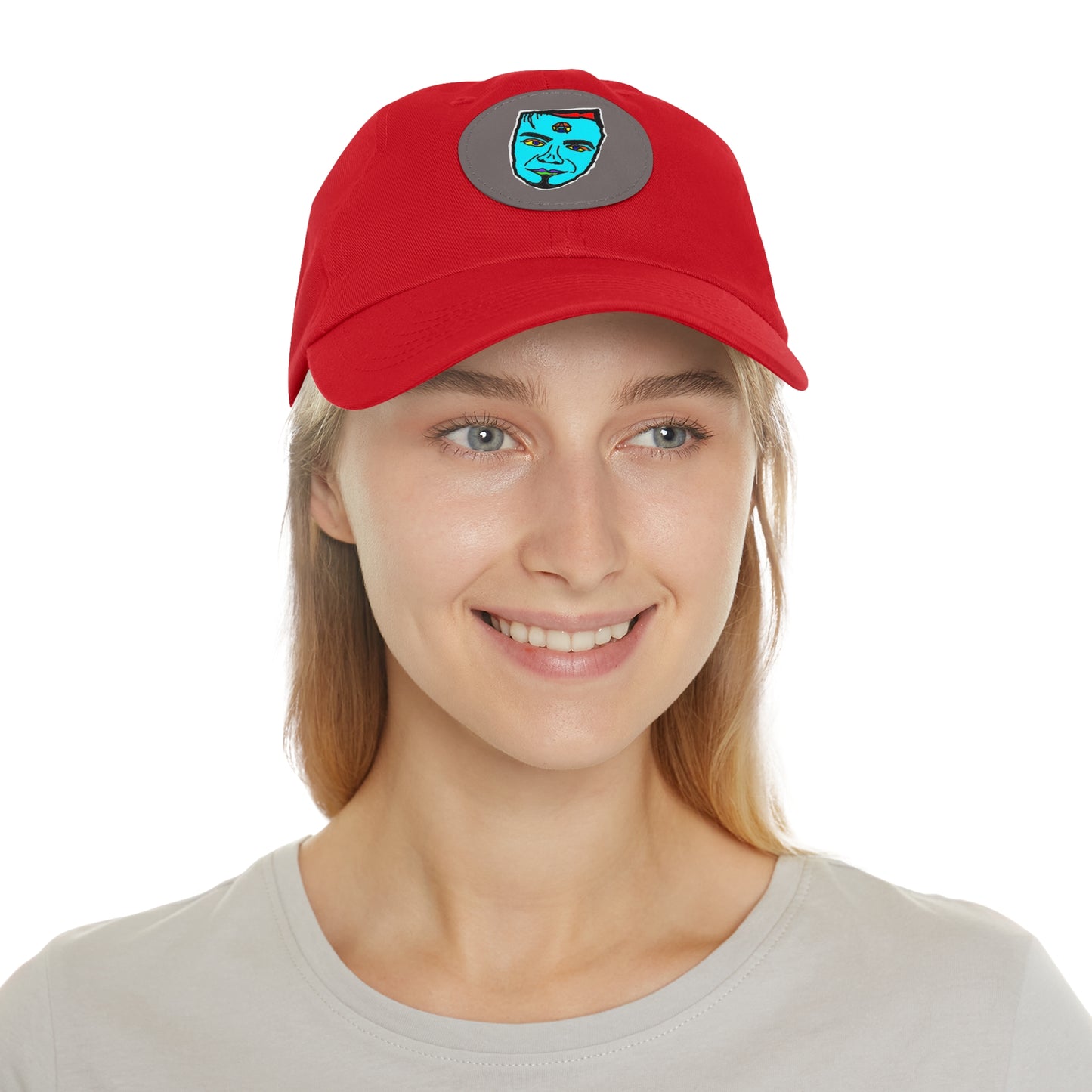TROL Dad Hat with Leather Patch (Round)