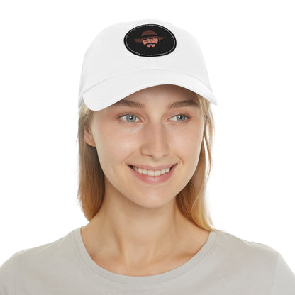 TROL Dad Hat with Leather Patch (Round)