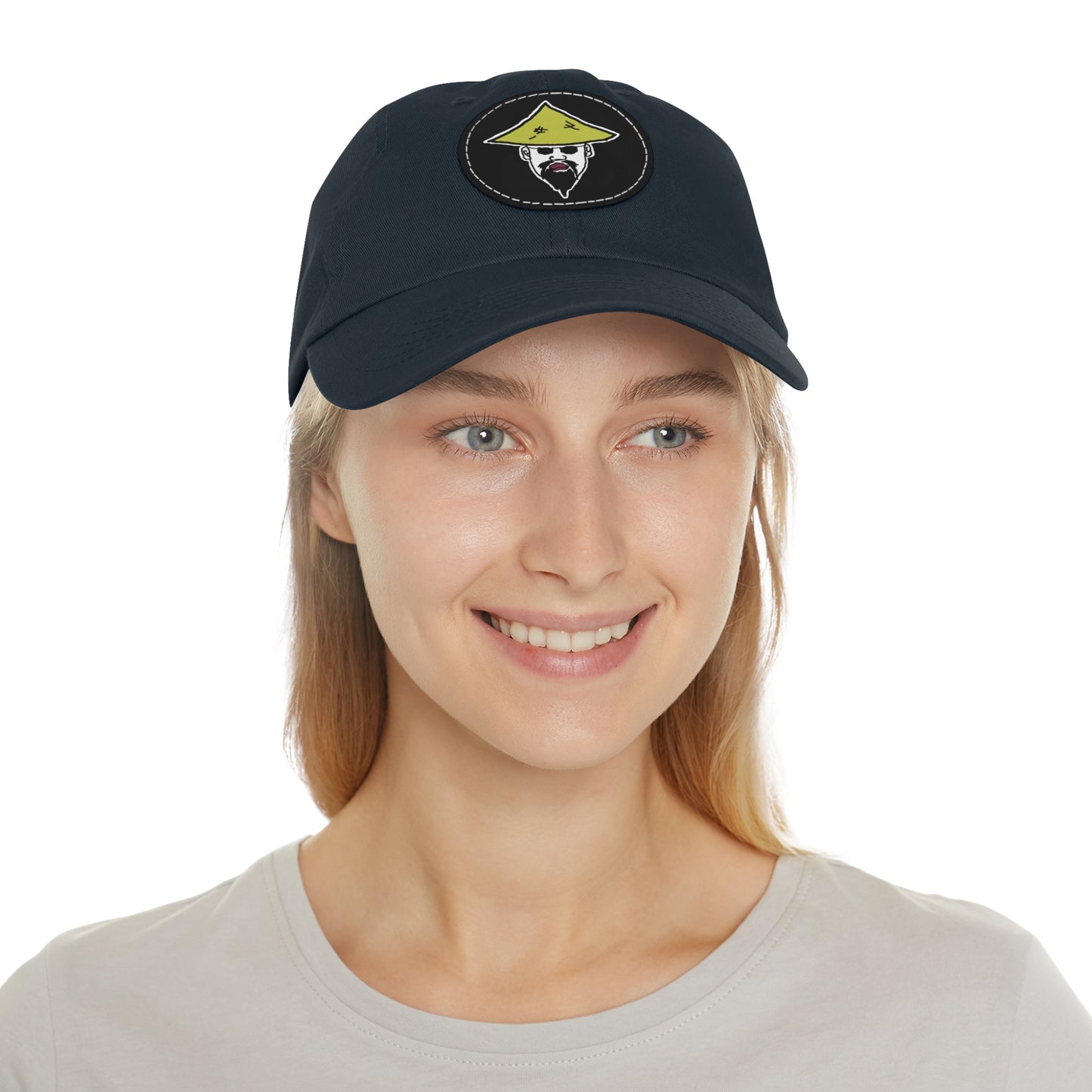 TROL Dad Hat with Leather Patch (Round)