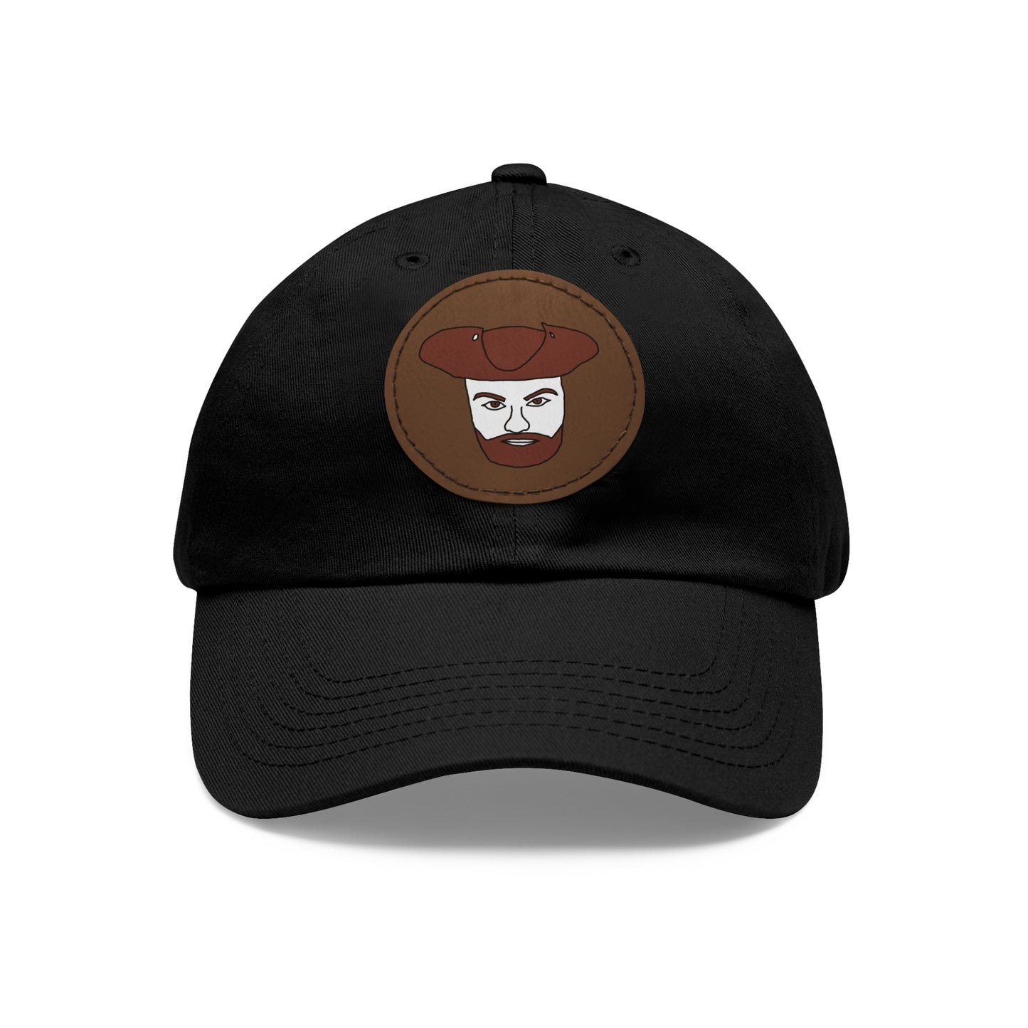 TROL Dad Hat with Leather Patch (Round)
