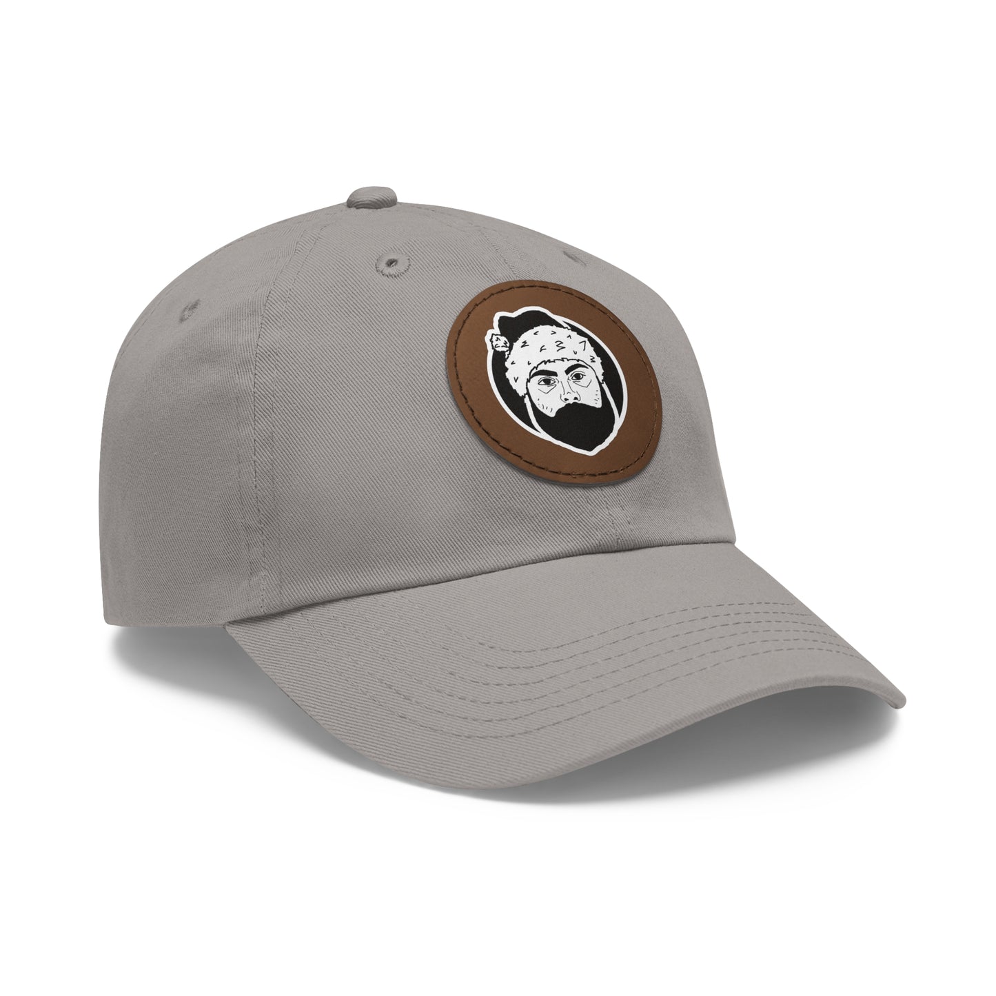 TROL Dad Hat with Leather Patch (Round)