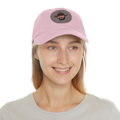 TROL Dad Hat with Leather Patch (Round)